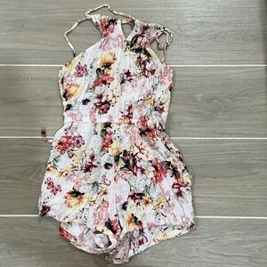 Floral Halter Romper